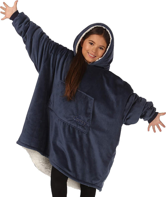 Hoddie extra grande para el frio, afelpado por dentro para niños -The Comfy Original Jr.