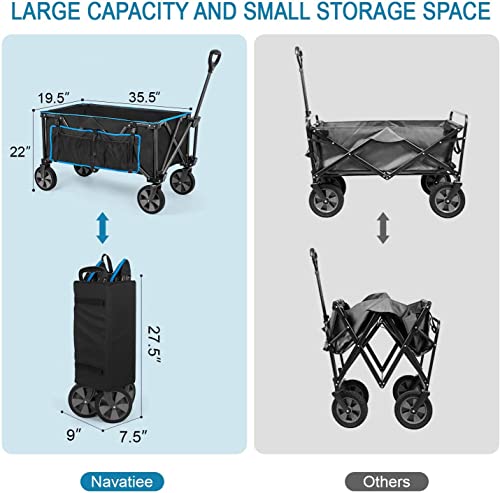 Carrito de carga plegable, para camping, compras, paseos a la playa, etc. Navatiee