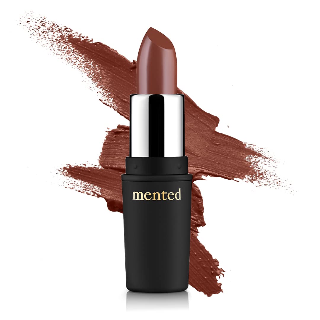 Mented Cosméticos | Lápiz labial semimate-Colores: Brown bare-Brand mude-Foxy brown-dope taupe-mented 05