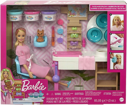 Muñeca Barbie. Set Día de cuidado personal y  Spa. Mattel.