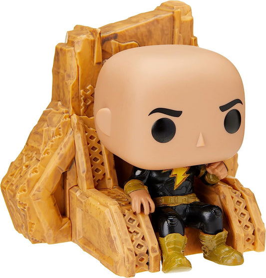 FUNKO POP Deluxe Black Adam se sienta sobre su trono. Black Adam on Throne