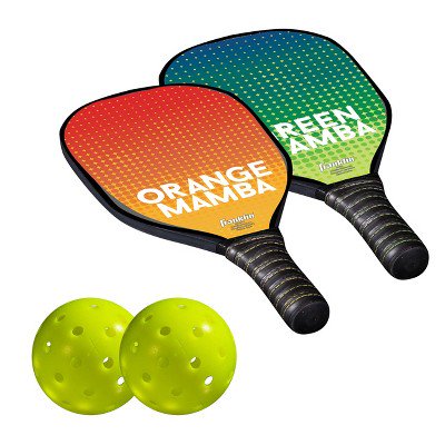 Juego de paletas/raquetas de madera y bolas de Pickleball . Franklin