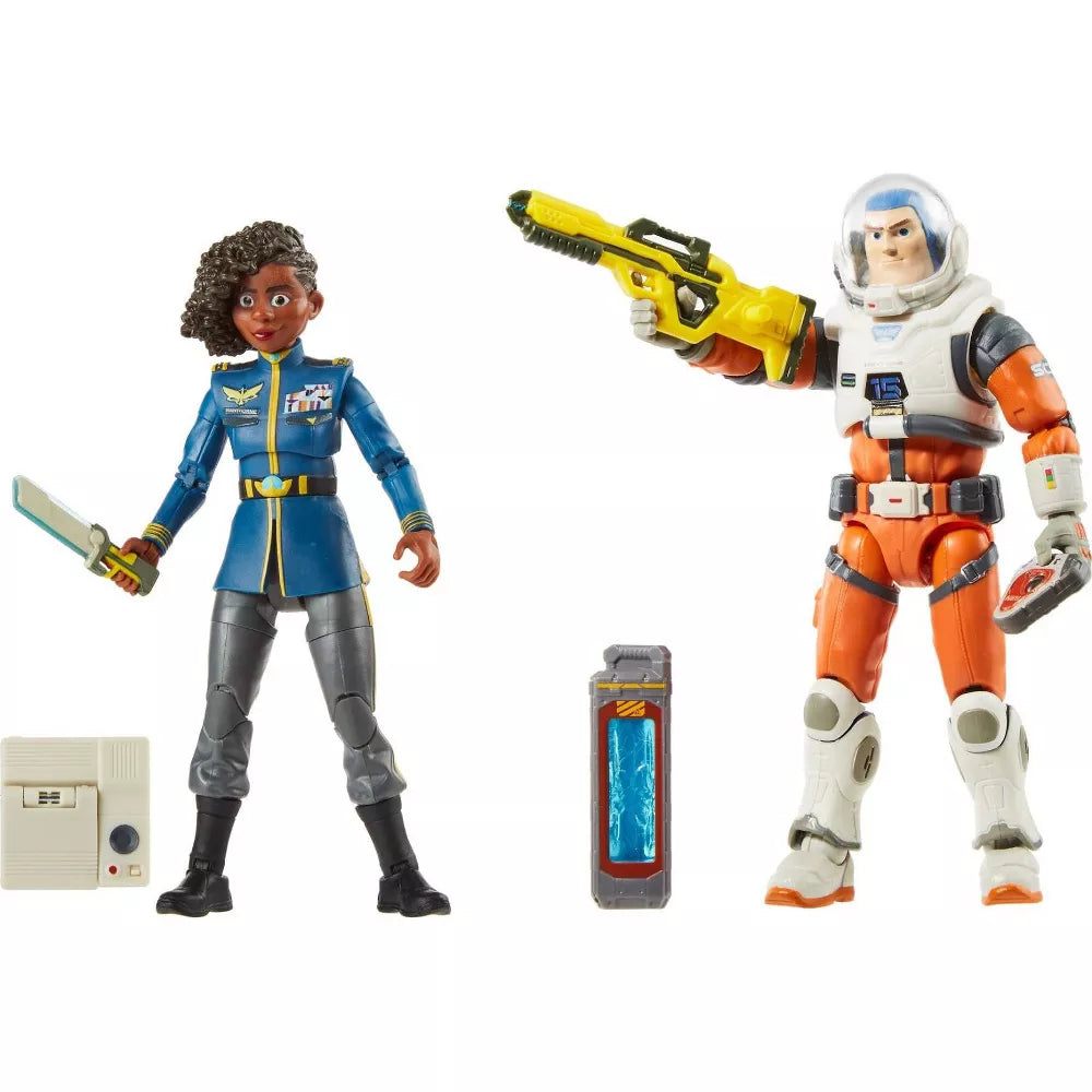 Figuras de Buzz Lightyear, Alisha Hawthorne and Buzz Lightyear. Mattel