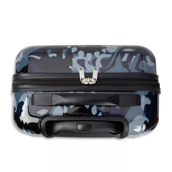 Maleta carry on para niños camuflada, con rodines. CRCKT