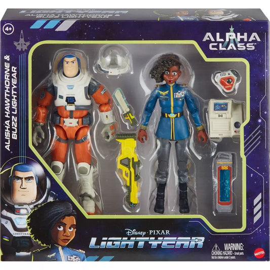 Figuras de Buzz Lightyear, Alisha Hawthorne and Buzz Lightyear. Mattel