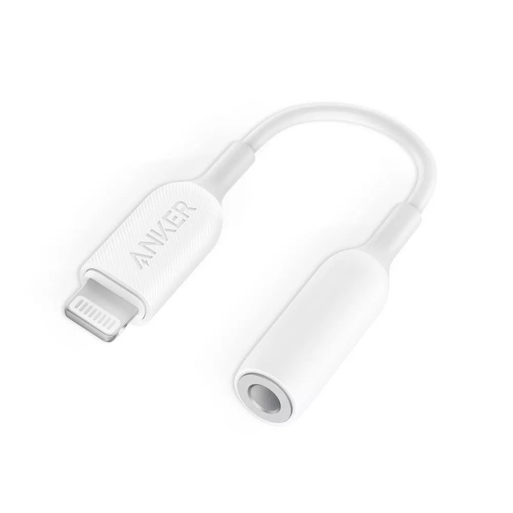 Adaptador de Audio para audifonos de cable 3.5mm para iPhone - Anker