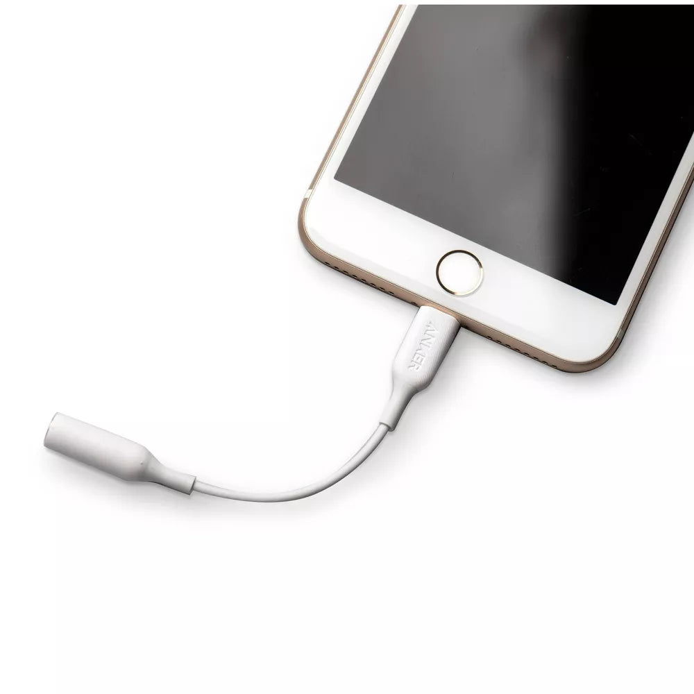 Adaptador de Audio para audifonos de cable 3.5mm para iPhone - Anker