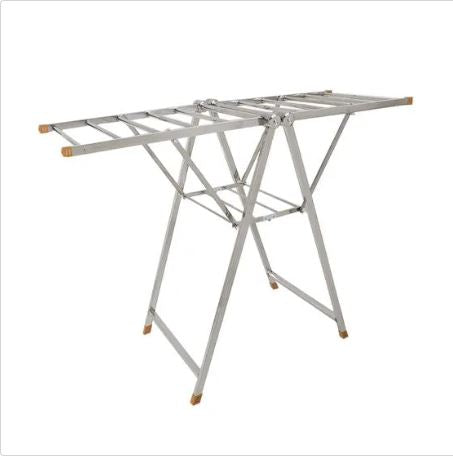 Rack/Stand para secar ropa, plegable, de metal.