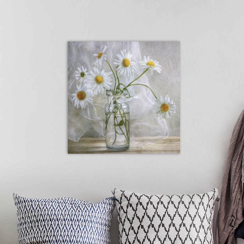 Cuadro canva de girasoles para decoracion de pared. 50cms x 50cms