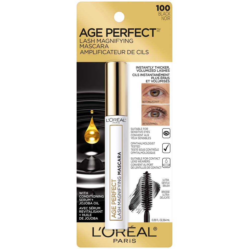 L'Oréal Paris Age Perfect - Máscara de pestañas con aumento, color negro