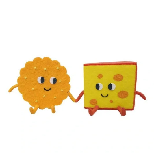 Peluche de queso y galleta