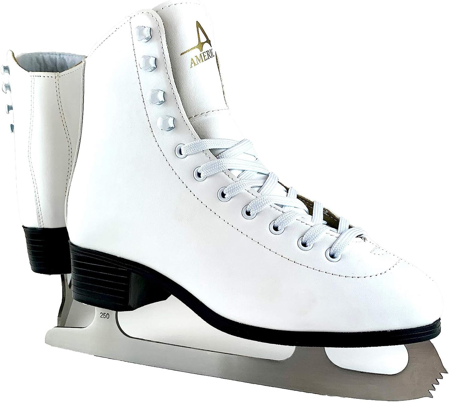 Patines para hielo American, color blanco. Talla 9