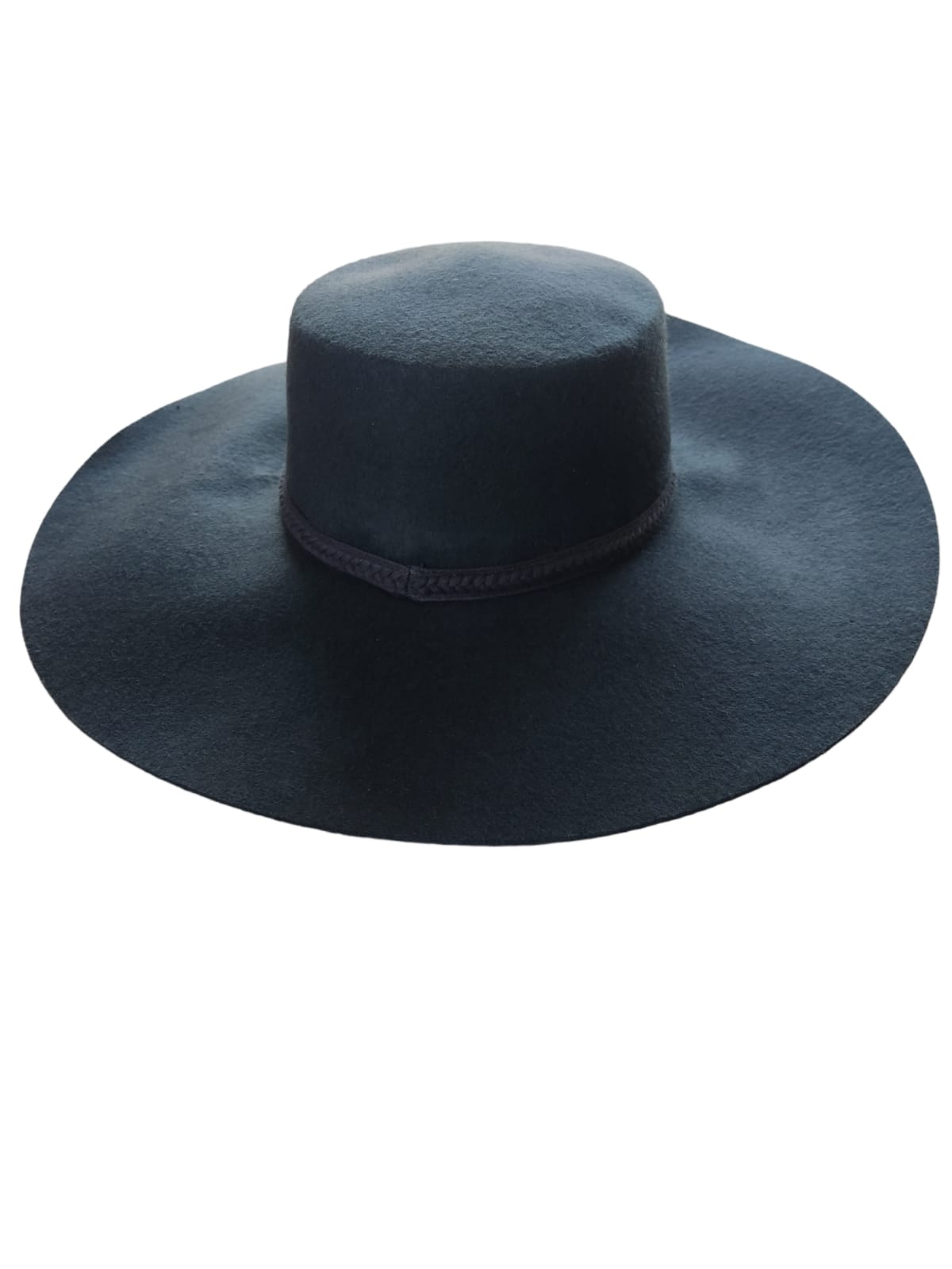 Sombrero de lana para mujer (negro y café)